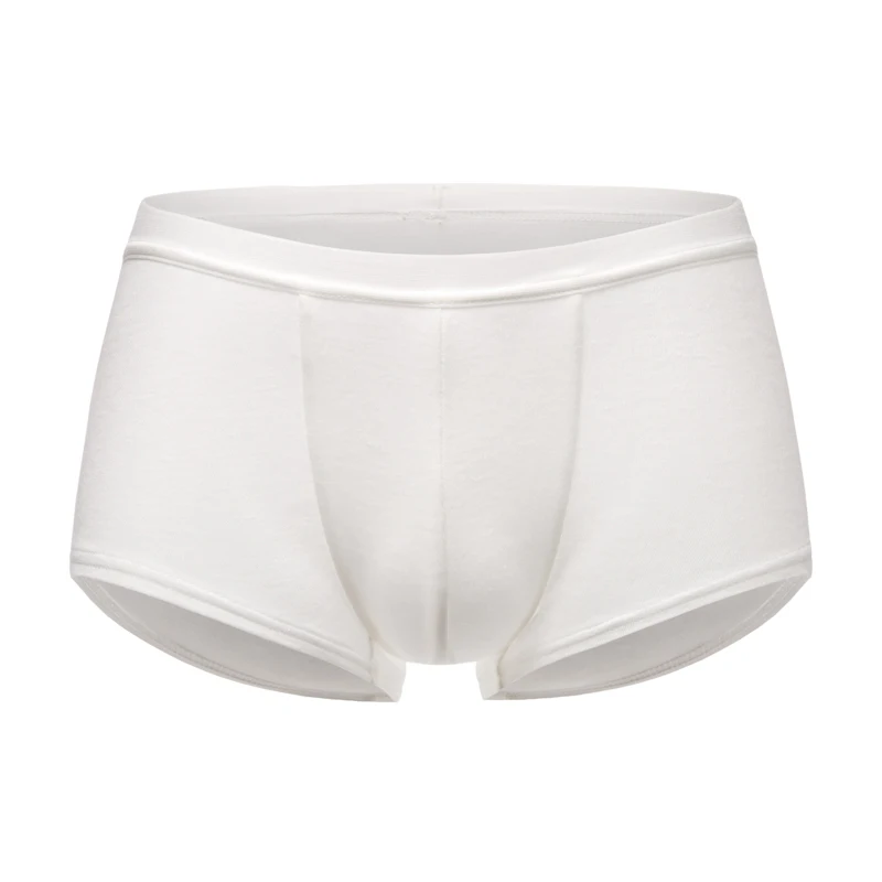 

Men Underwear White Polylactic Acid Fiber Breathable Comfortable Briefs Shorts High-Elastic Antibacterial Sports