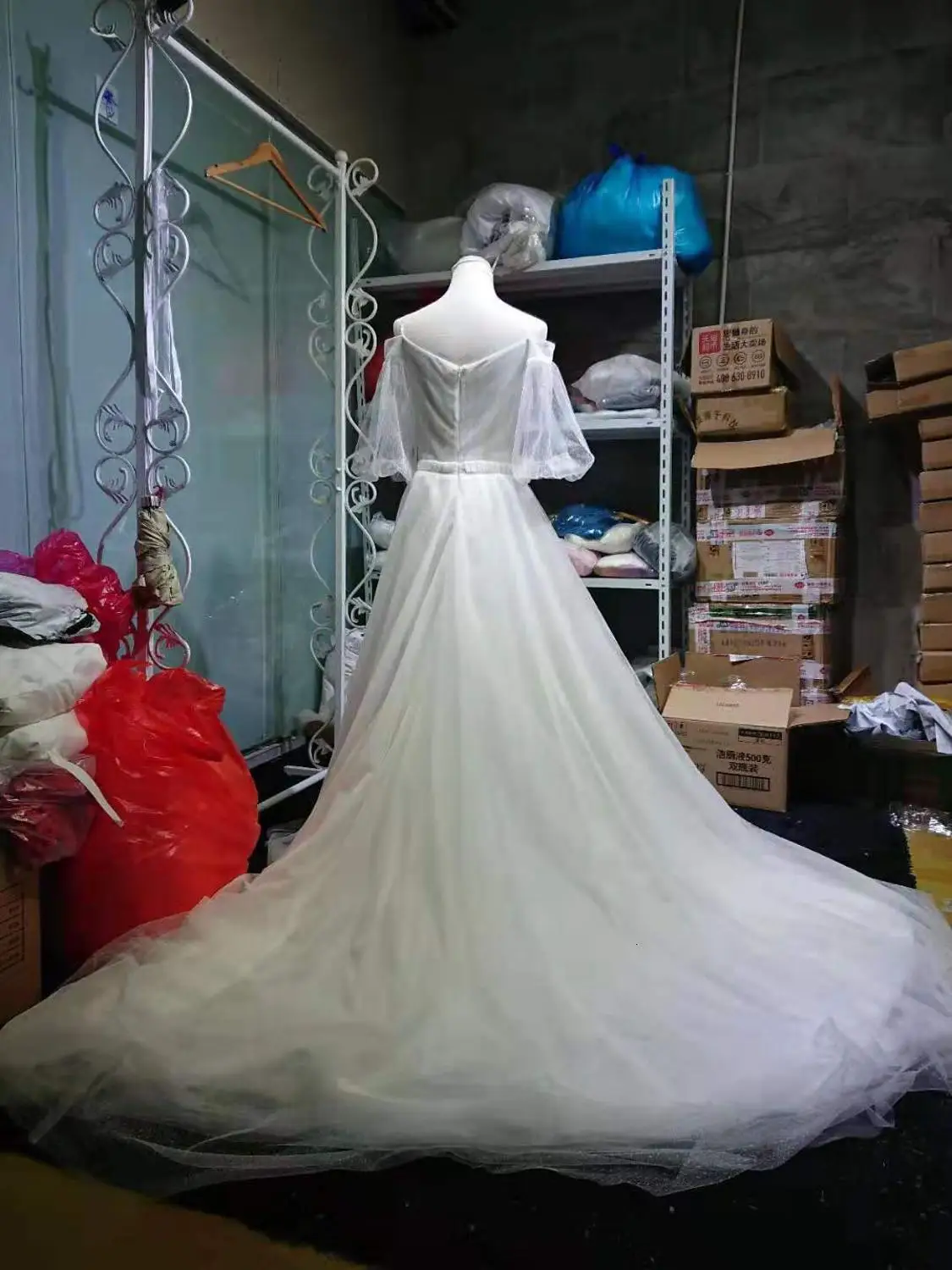 Vivian's Bridal 2019 романтическое свадебное платье A-lin милое иллюзионное с