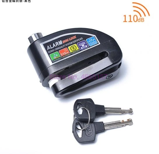 От DHL 20 шт. мото замок мотоцикла сигнализация с Механизмом Блокировки дискового