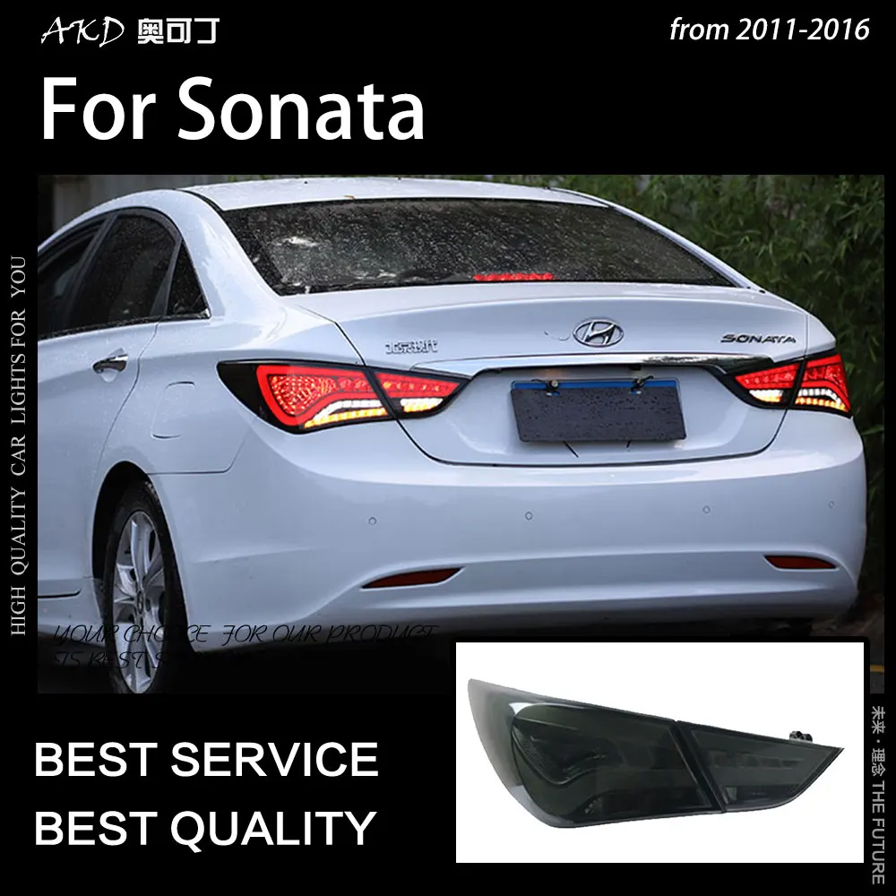 АКД автомобильный Стайлинг для Hyundai Sonata задние фонари 2011-2016 YF светодиодный DRL