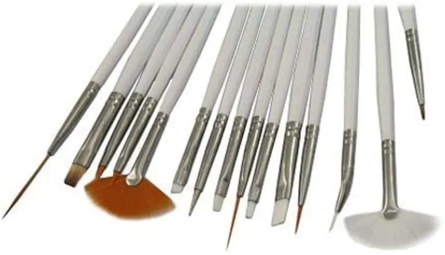 15 шт. ногтей щетки для полировки комплект Керамика инструменты гончарного дела