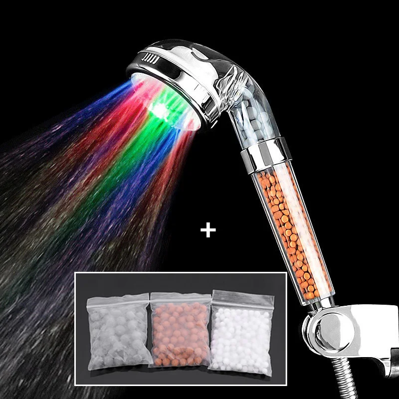 Zhangji ванная комната светодиодный душ 7 цветов с функцией экономии воды под