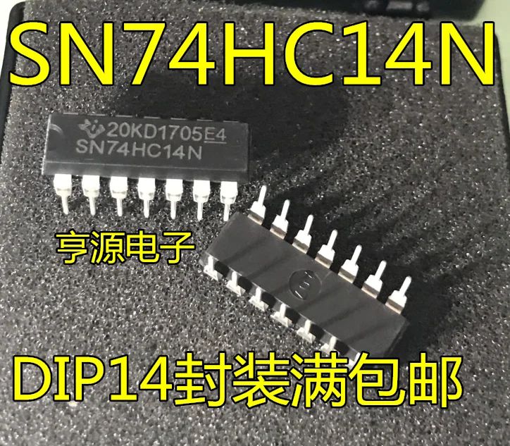 

10 PCS SN74HC14N 74 hc14n 74 hc14 DIP - 14 new chip into high speed CMOS device