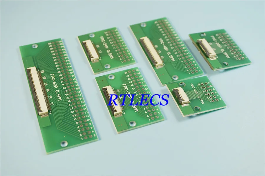 

10pcs Flexible Flat Cable FFC FPC Adapter Plate J Spacing 0.5mm to 2.54x2.54mm 4P 12p 15p