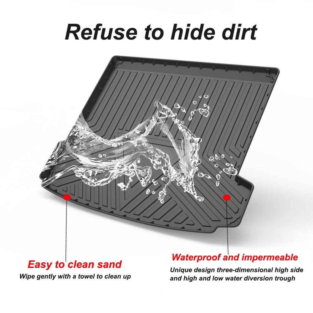

TPE Trunk Mat For BMW X6 2008 2009 2010 2011 2012-2019 Car Waterproof Non-Slip Custom Rubber 3D Cargo Liner Accessories
