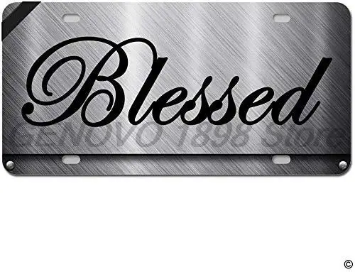 

PixDecor чехол для номерного знака, передний номерной знак, декоративный автомобильный номерной знак, новинка, металлический номерной знак с 4 о...