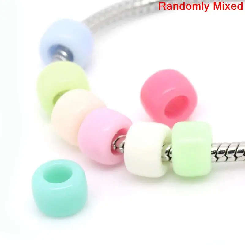 DoreenBeads Модные Акриловые шармы бусины сердца пастельные рандомные цвета