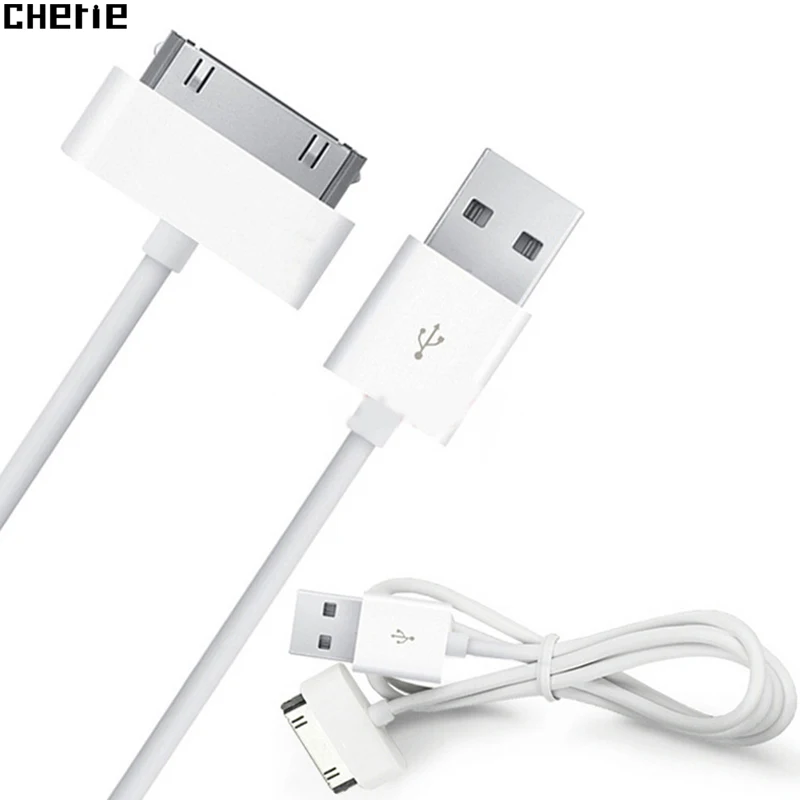 Cherie USB Дата зарядное устройство кабель для iphone 4 s 3G iPad 1 2 3 iPod Nano itouch 30 Pin зарядный