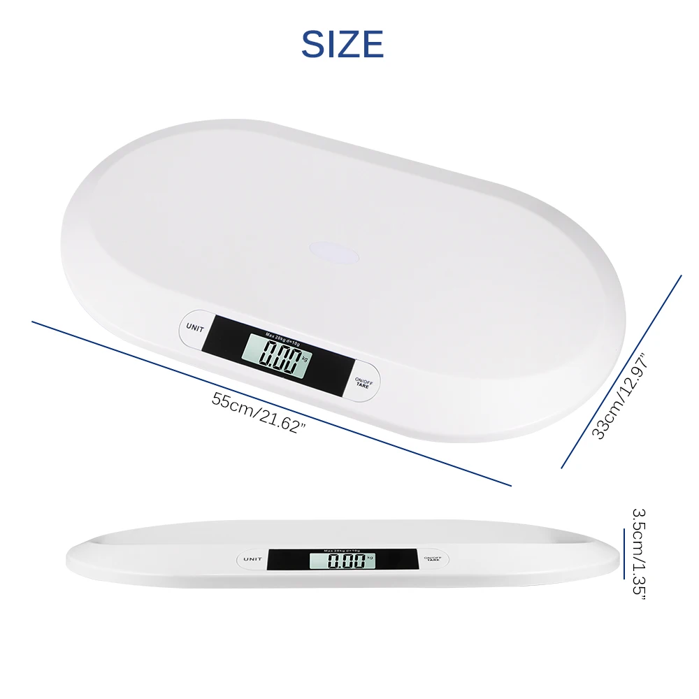 

Newborn Baby Pets Infant Scale Abs Lcd Display Weight 20Kg Professional Toddler Grow Electronic Meter Digital