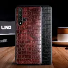 Чехол для Huawei Nova 5T funda роскошный кожаный мягкий ТПУ твердый чехол с крокодиловым узором для huawei nova 5t чехол funda capa cover