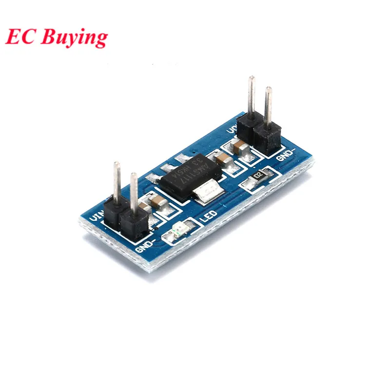 5 шт./лот AMS1117 LM1117 DC-DC понижающий модуль питания для Arduino Raspberry pi DC 1 2 V 8 3 5V - купить по