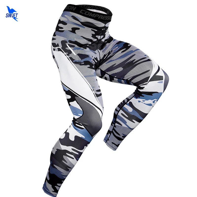 

NEW Mens Compression Running Tights Camouflage Elastic Sport Jogging Pants Skinny Gym Fitness Trousers Quick Dry Leggings