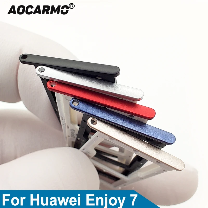 Держатель для карты Micro SD Aocarmo, слот для Sim-карты, для Huawei Enjoy 7 SLA-AL00