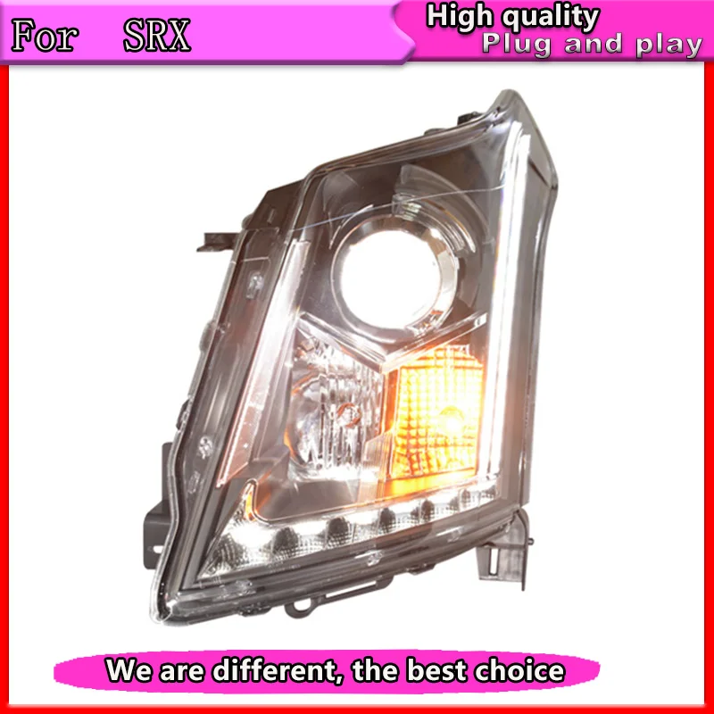 

Car Styling for Cadillac SRX Headlights 2011-2014 SRX LED Headlight DRL Lens Double Beam H7 HID Xenon bi xenon lens