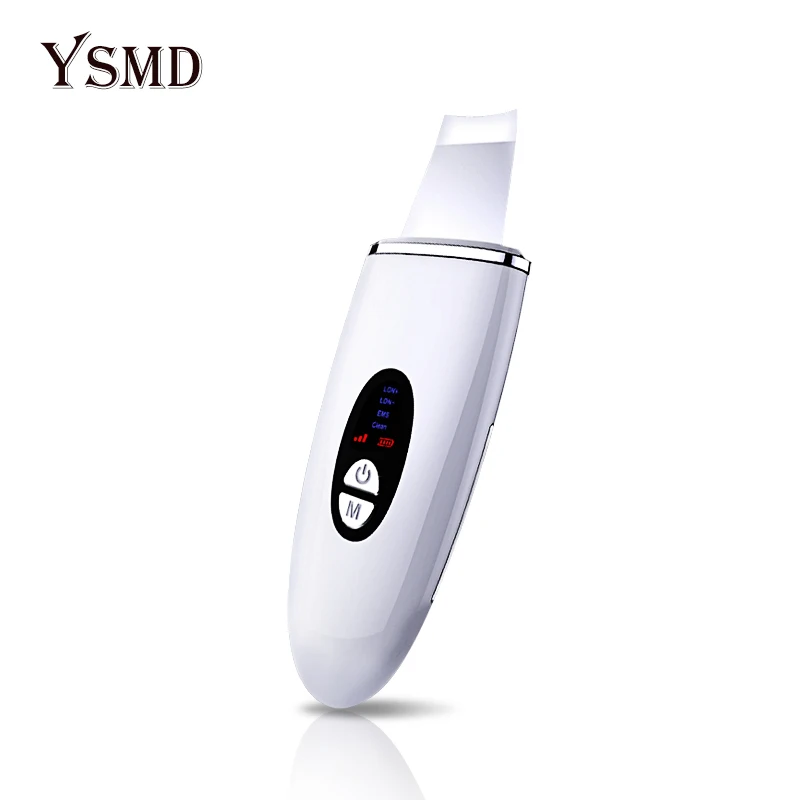 

Ultrasonic Skin Scrubber Deep Face Cleaning Machine Peeling Shovel Facial Pore Cleaner Face Scrubber Blackhead Remover Face Lift