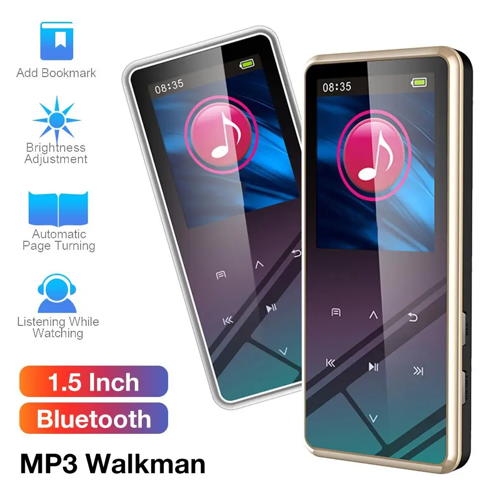M12 MP3-плеер Bluetooth динамик 1 5 дюймов сенсорный экран радио мини MP3 спорт MP 3 HiFi
