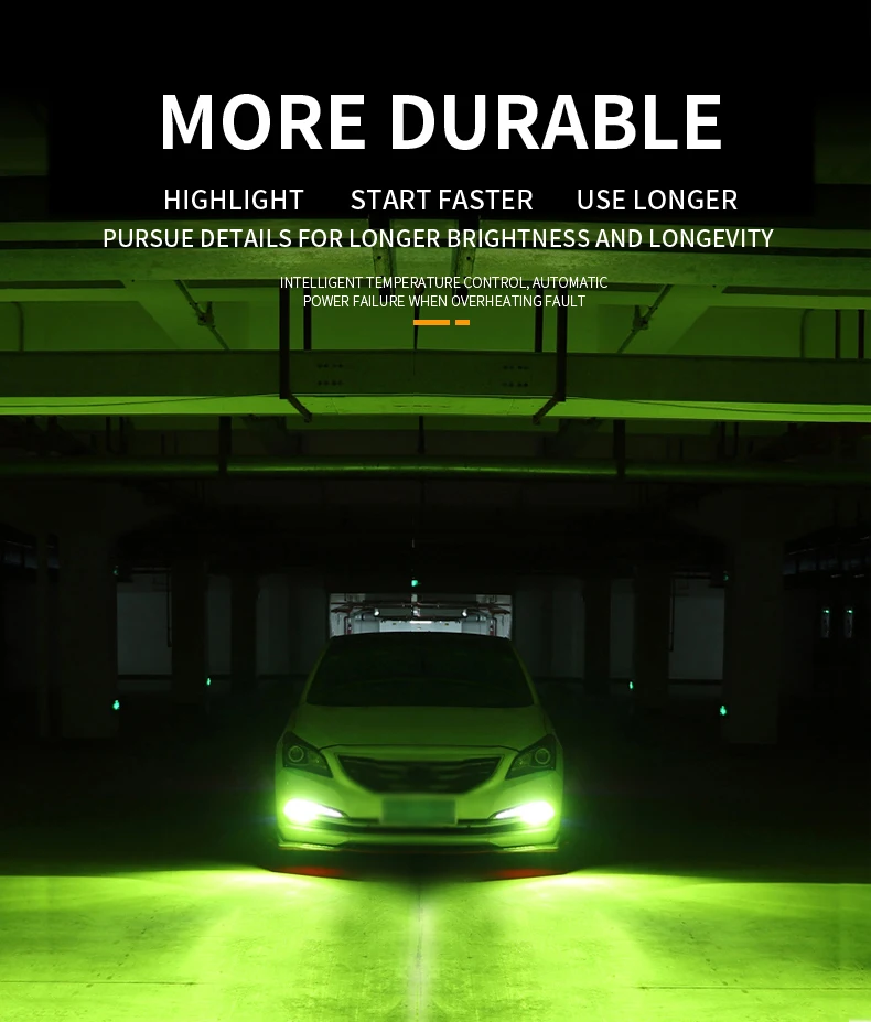 1Pcs H4 H8 H11 H7 9005 9006 Lemon Green White Fog Light Bulb Car Headlight Driving Running Front Lamps 3030 LED 10 SMD DC 12V | Автомобили