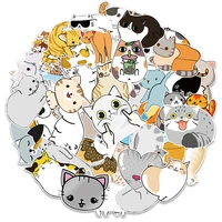 103050pcs the latest cute cartoon cat graffiti suitcase laptop motorcycle mobile phone water cup sticker wholesale