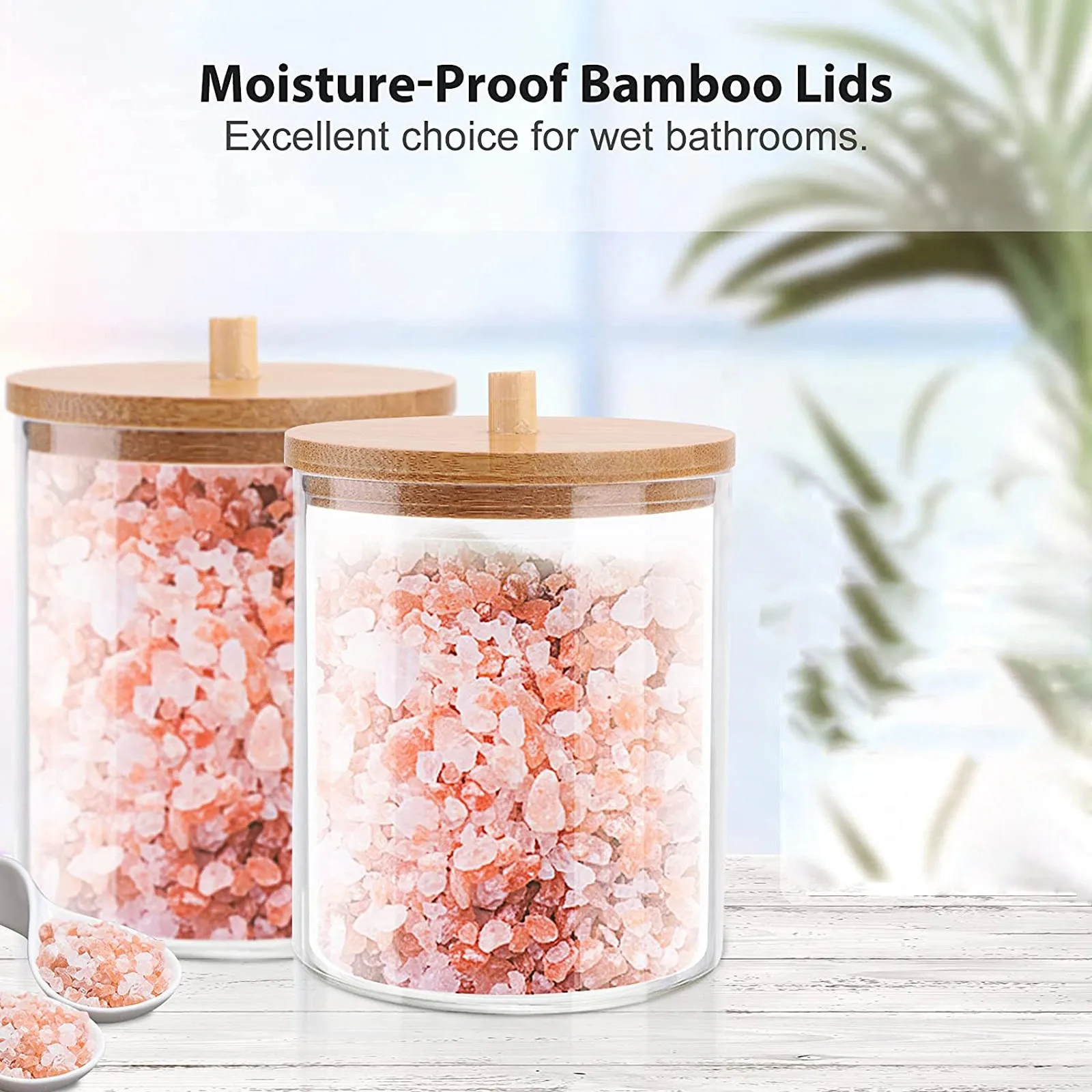 

Bamboo Cover Cosmetic Cotton Box Cotton Swab Storage Box Bathroom Storage Box Closet Organizer Organizer for Small Things#40