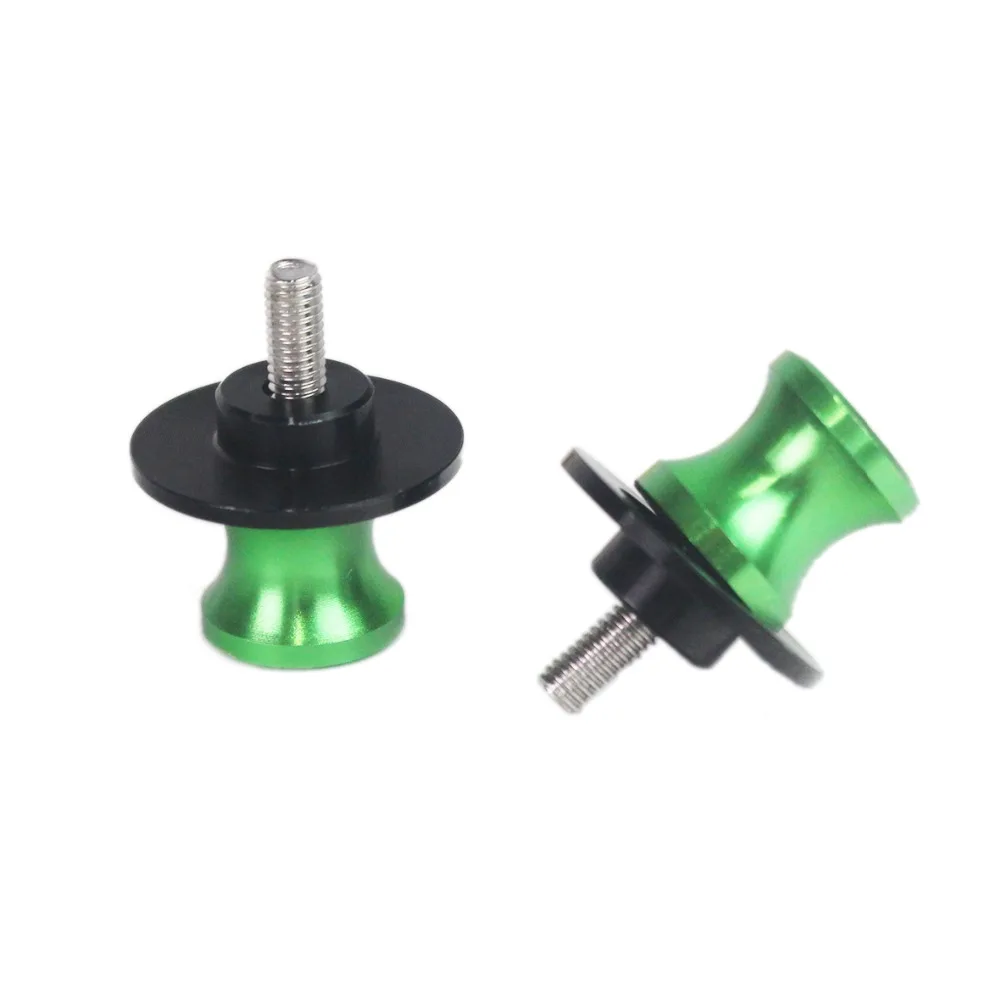 8mm green Аксессуары для мотоциклов с ЧПУ, регулировочный кронштейн для цепи, винтовой рокер, катушка, слайдер для HONDA CB650R cb650r CBR650R CB 650R - Цвет: 8mm green