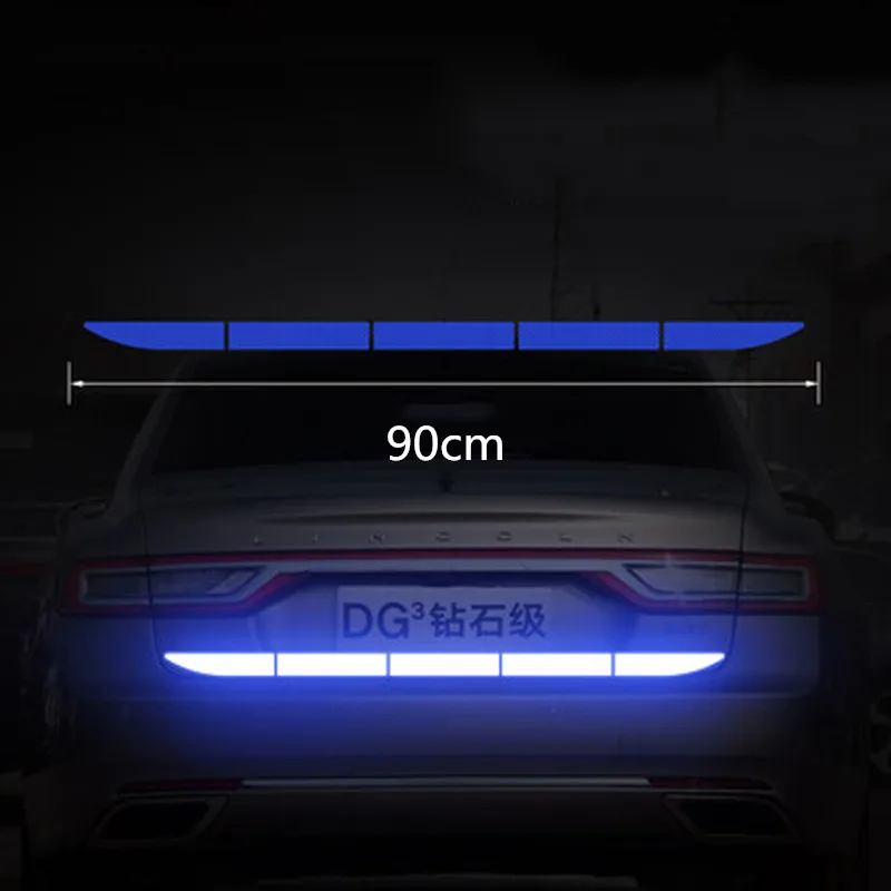 Автомобильные задние бамперы светоотражающие наклейки Предупреждение о ночной