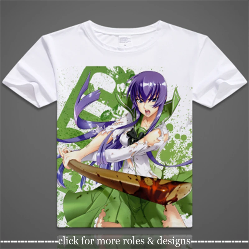 Футболка с коротким рукавом для детей и взрослых косплей учеников мёртвых Такаси