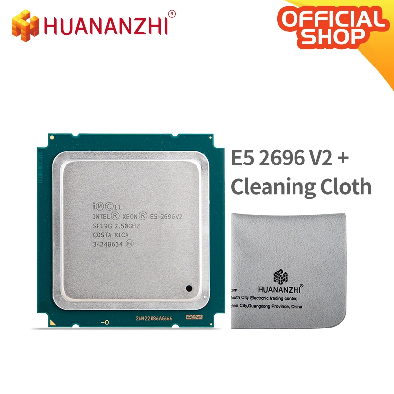 

Чистящая салфетка HUANANZHI с процессором Intel Xeon E5 2696 V2, 2,5 ГГц LGA 2011, процессор для ПК, б/у, материнская плата X79