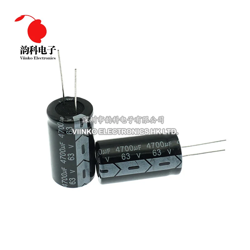 

50pcs 63V 4700UF 22*40mm Aluminum Electrolytic Capacitor 22X40mm