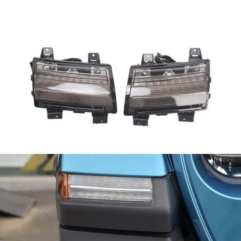 

LED Turn Signal Fender Lights Daytime Running Light White + Amber DRL for JEEP Wrangler JL 2018-2020 USA Version