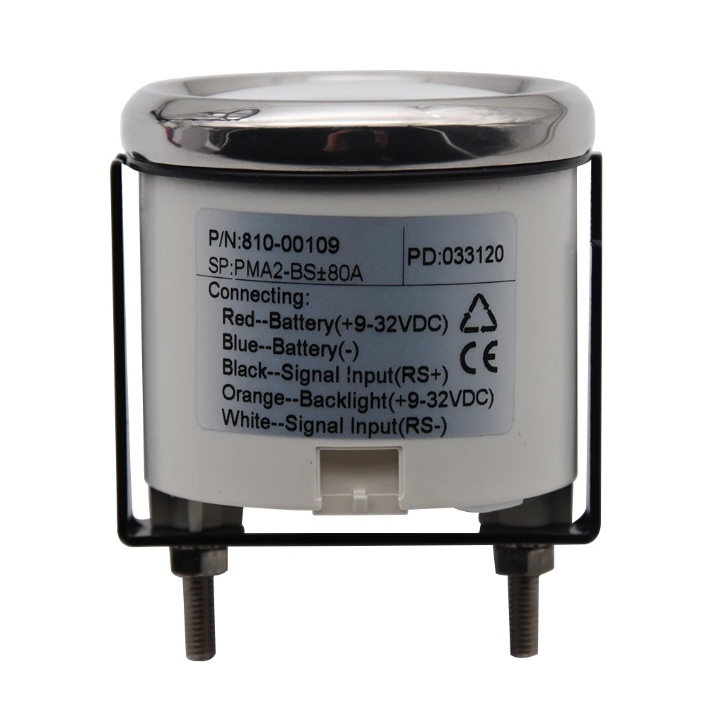 

Universal Car boat 52mm AMP Current Meter Gauge Amperemeter Marine Meters 9-32v red backlight for motorcycle Auto Yacht 80A/150A