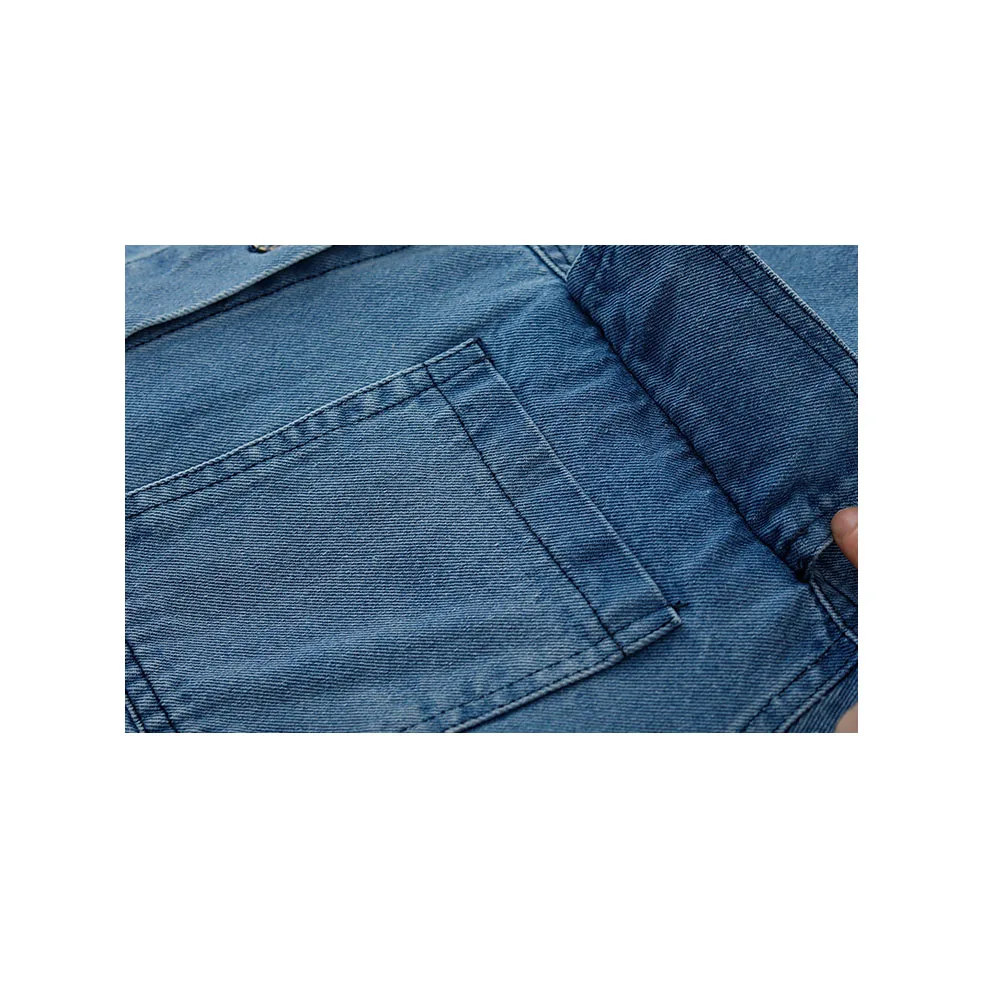 

2021 New Spring and Autumn Women Casual Loose Retro Long-sleeve Denim Shirts Jacket Female Mid-long Denim Blouses Tops NS2516