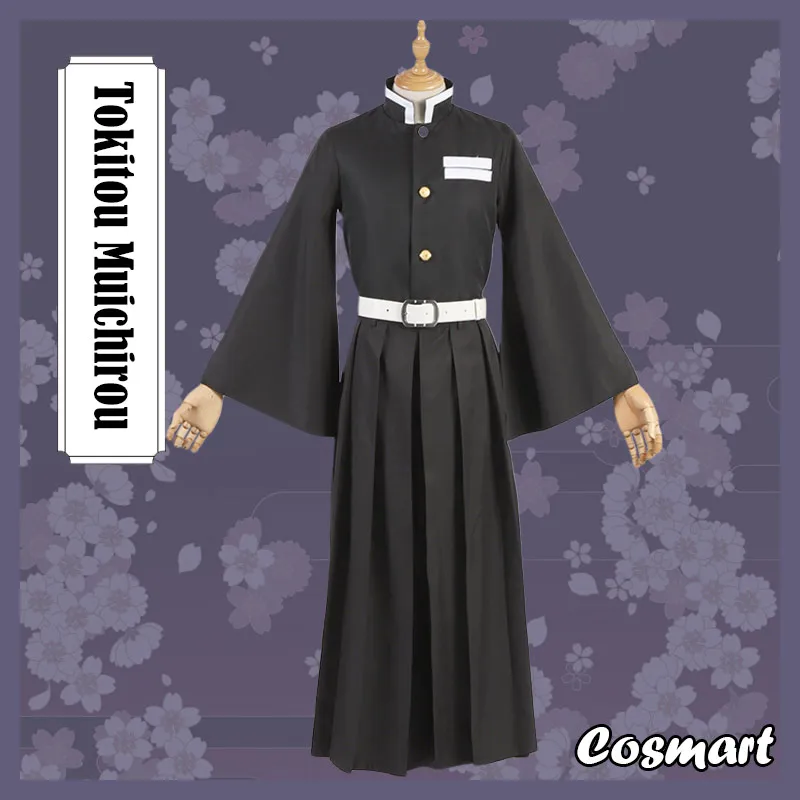 

[Stock] Anime Demon Slayer Kimetsu no Yaiba Tokitou Muichirou Cosplay Costume Kimono Uniform Halloween Costumes For Adult Outfit