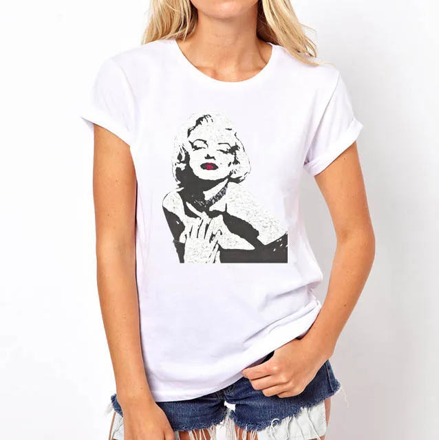 Новая модная женская футболка с коротким рукавом круглым вырезом принтом