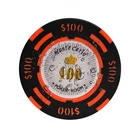 Набор чипов для покера, металлические монеты, монеты Монте-Карло, аксессуары для покерного клуба, 10 шт.