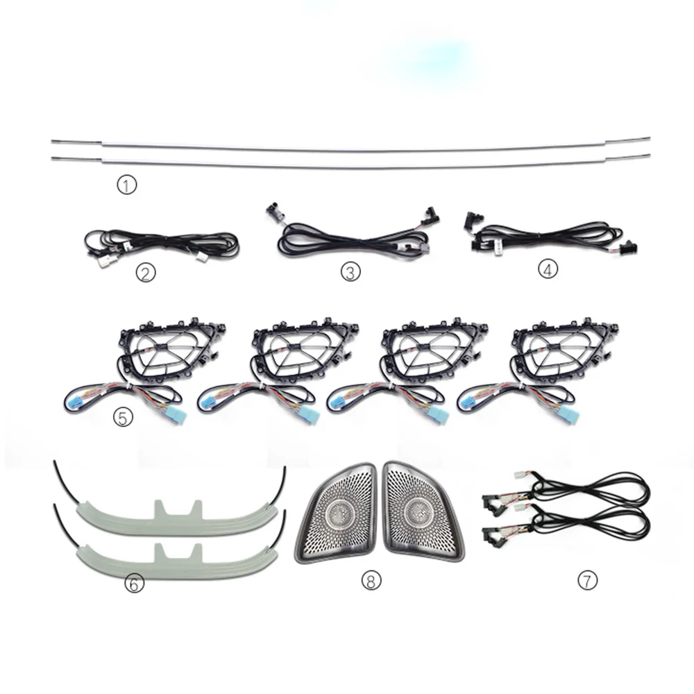 

Ambient light in car For Mercedes gle w167 gls w167 x167 gle 2020 gle 350/amg 450 500e amg exterior accessories