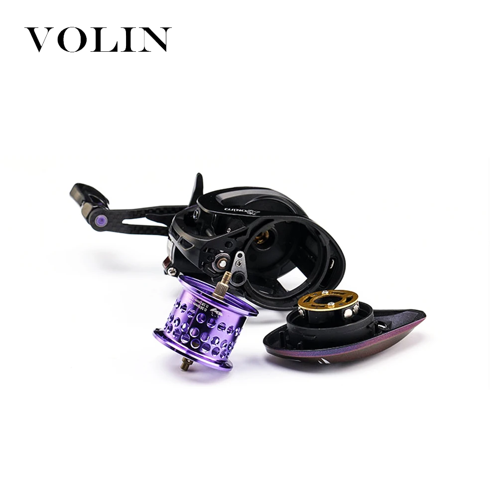 Новая карбоновая Рыболовная катушка Volin углеродная ручка и Магнитная Тормозная