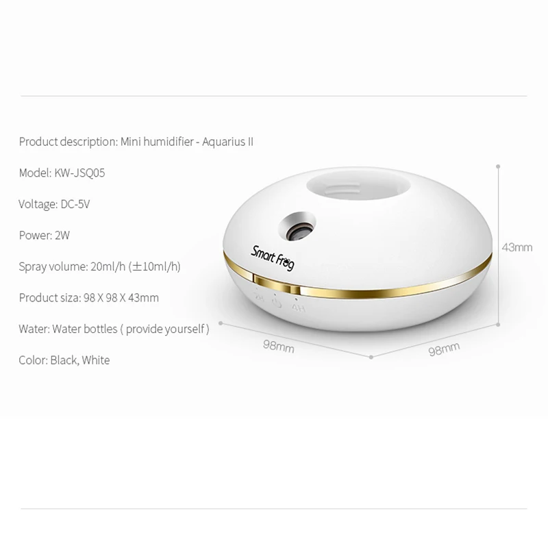 Автомобильный увлажнитель с USB питанием от аккумулятора мини воздуха