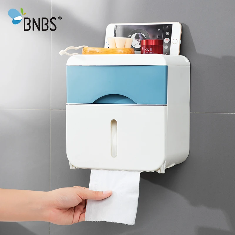 Настенный держатель для салфеток двухуровневый ящик хранения с выдвижным ящиком