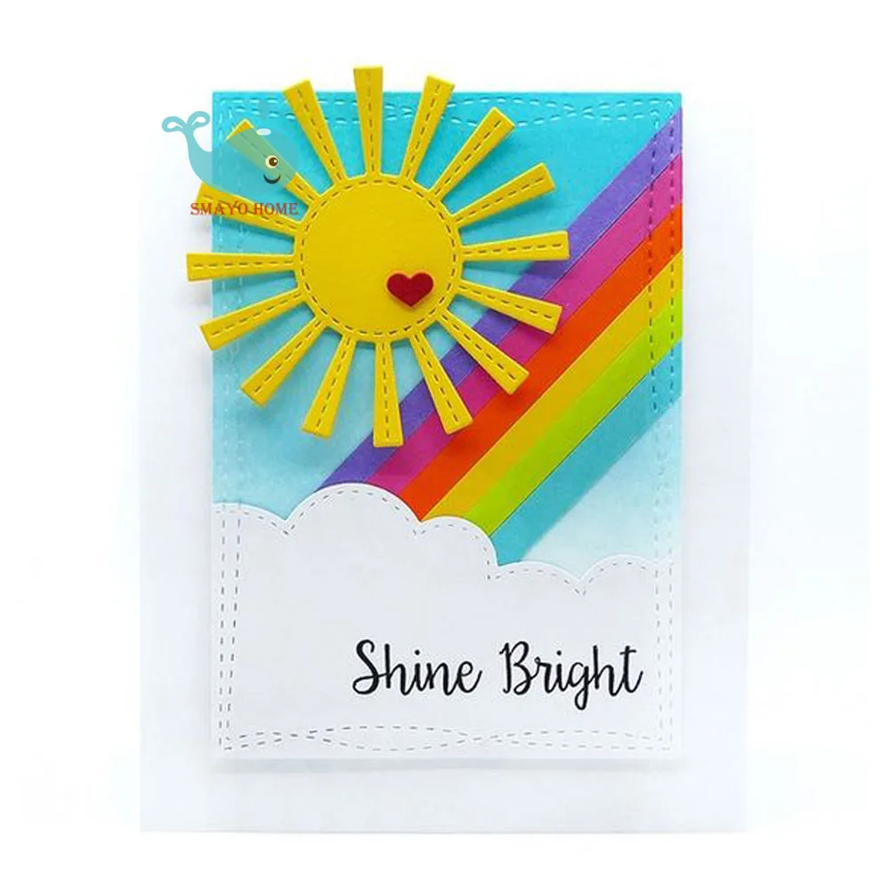 Трафарет для резки металла sun shine бумажные карточки скрапбукинга декоративные