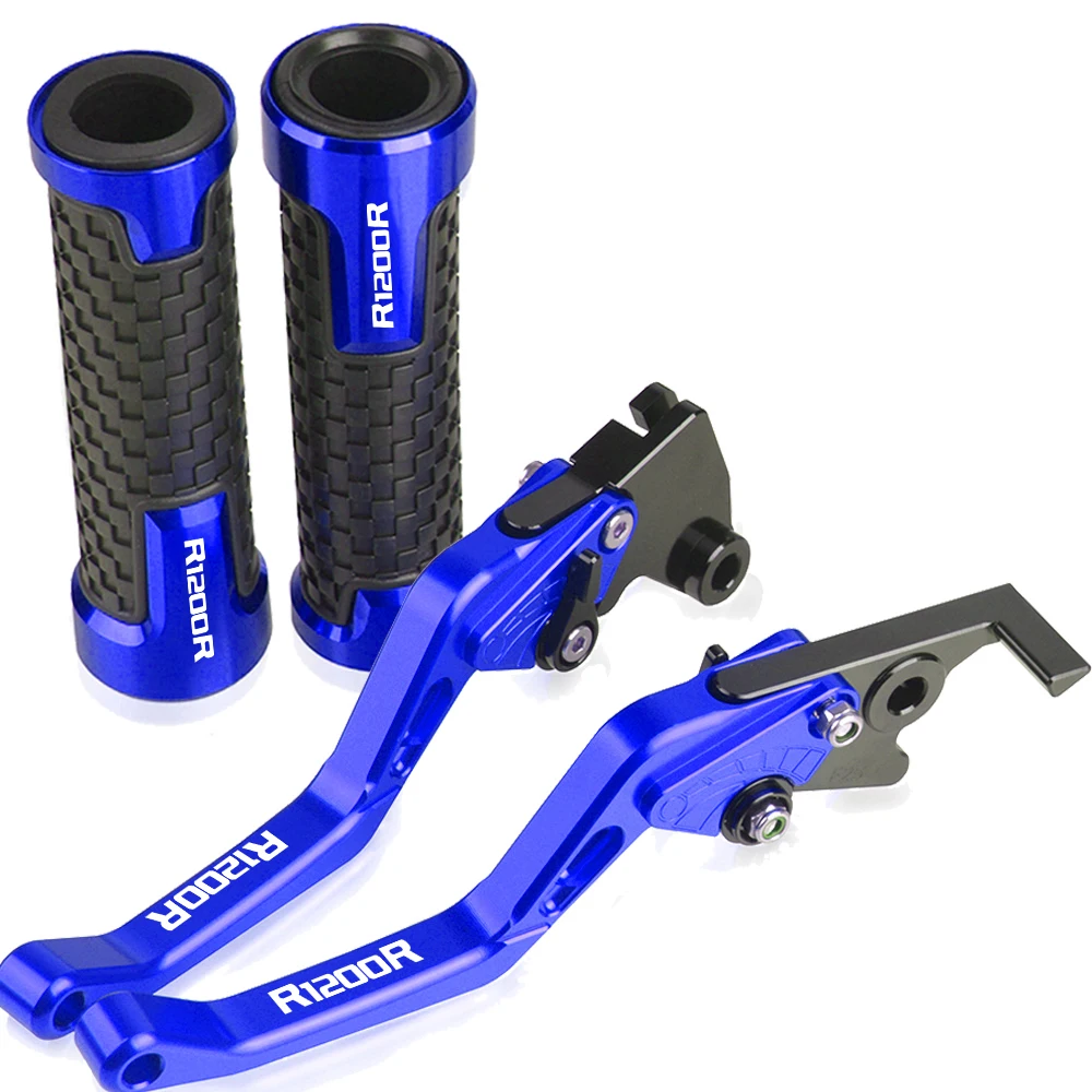 

Motorcycle Accessorie Short Brake Clutch Levers Handlebar Hand Grips With Logo For BMW R1200R R 1200 R 1200R 2015 2016 2017 2018