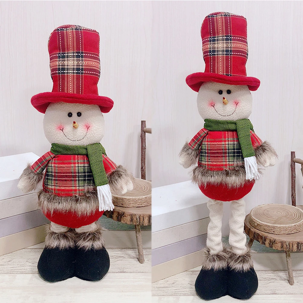 Рождественское украшение Санта снеговик олень кукла стоящая Складная Кукла