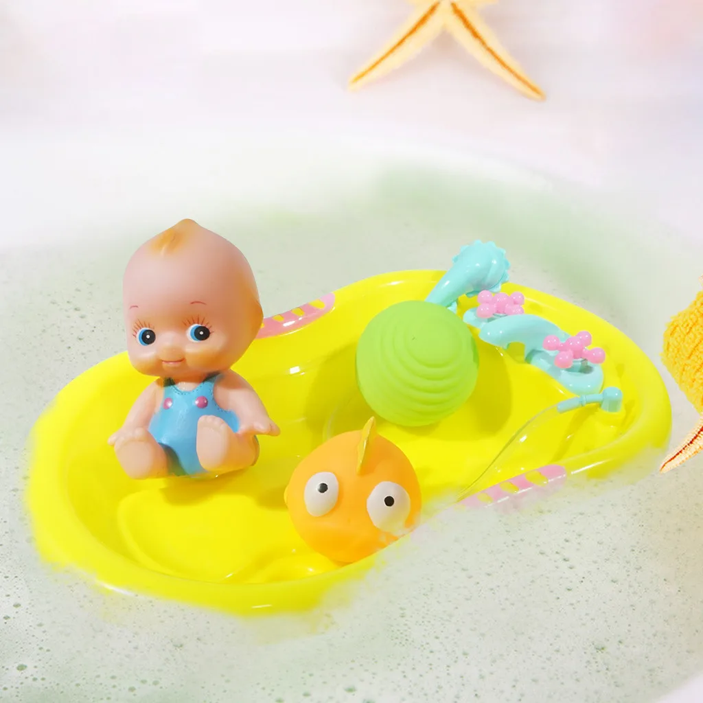 Детские игрушки для купания кольцо плавания с героями мультфильмов милая