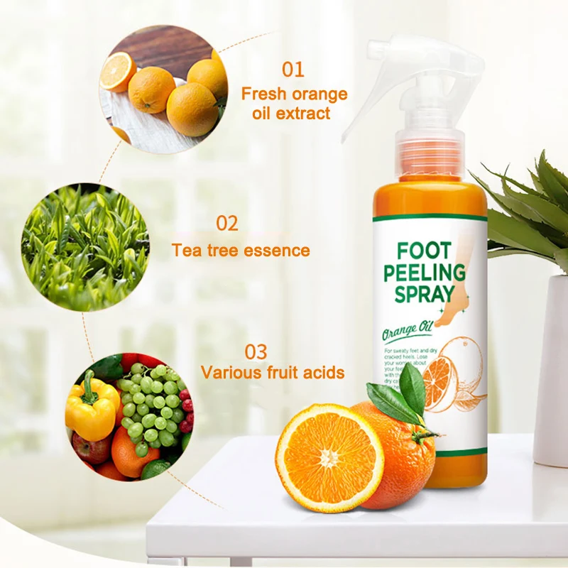 Foot Exfoliating Spray Moisturizing Hydrating Cleaning Smoothing Skin Care Women Girl Ladies J3 |