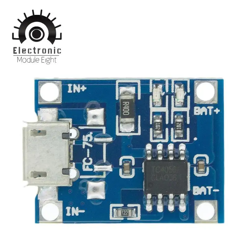 TP4056 + Двойная функция защиты 5 в 1 а Micro USB 18650 литиевая батарея зарядная плата
