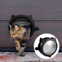 pet door round security abs 4 ways modes interior exterior door for dog containment