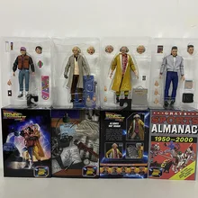Neca Back To The Future Figure Doc Brown Biff Tannen Marty McFly Action Figures Almanac Martin The 35th Anniversary