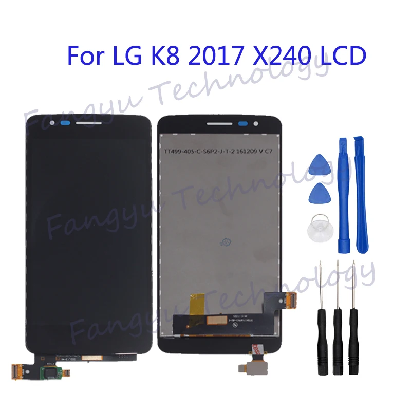 Оригинальный дисплей для LG K8 2017X240 H X240DSF X240 X240K lcd сенсорный экран с рамкой