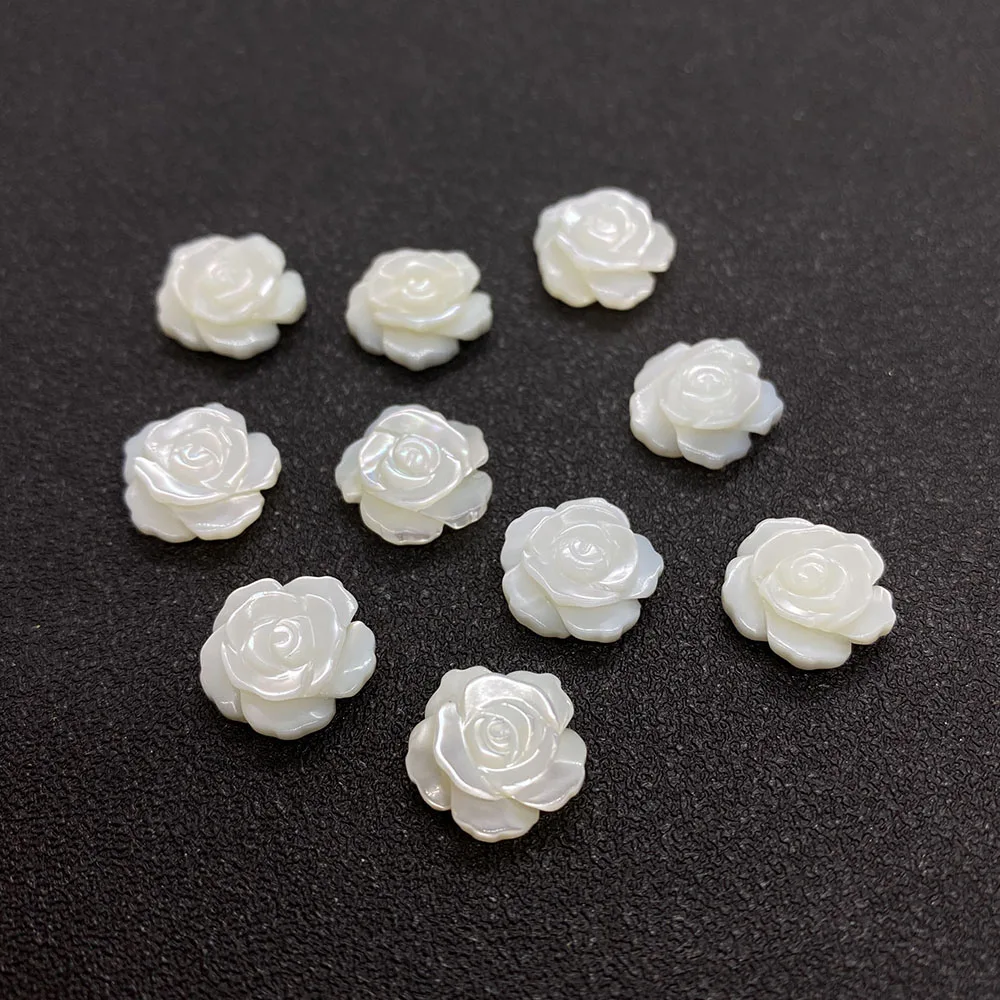 Бусины Из Натуральной перламутровой ракушки бусины с подвесками в виде цветов