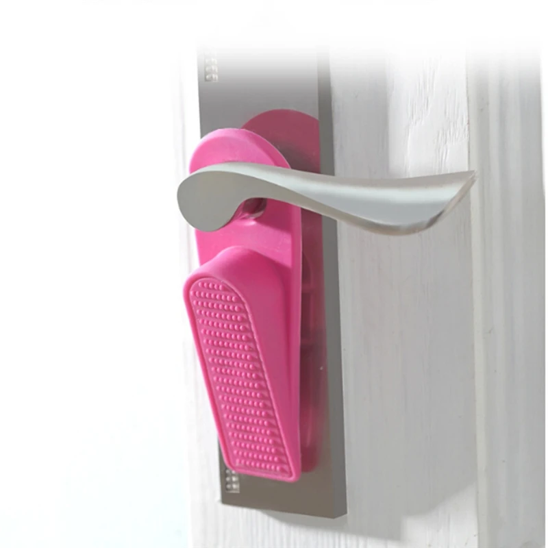 Tope de puerta antideslizante para ni&ntilde;os, Protector de seguridad para beb&eacute;s, conveniente dise&ntilde;o de rat&oacute;n, 1 unidad-4