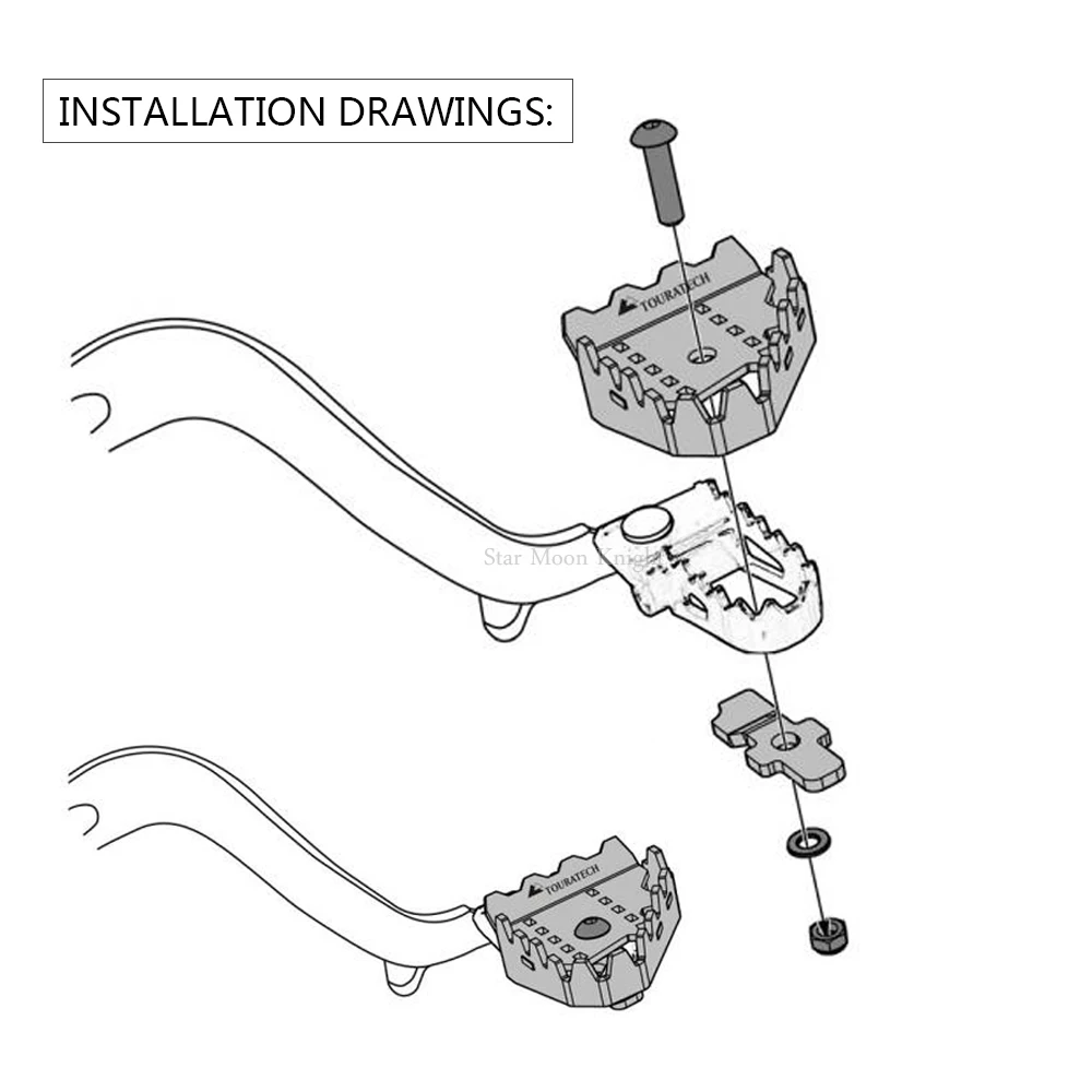 Аксессуары для мотоциклов педаль тормоза удлинитель Задняя Тормозная колодка